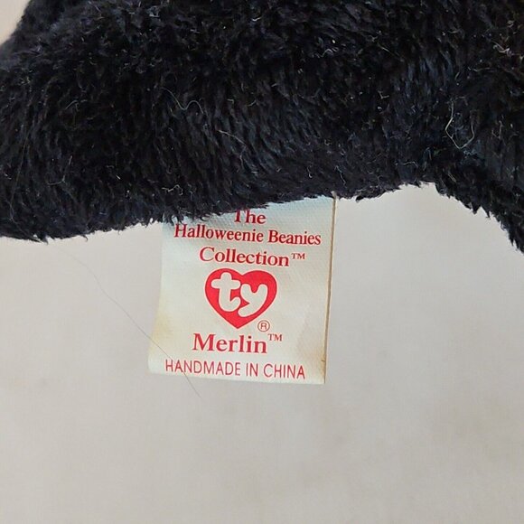 Dan Dee Wicked Witch and Ty Black Cat In Hat Plush Lot Halloween Green Doll - Picture 10 of 11